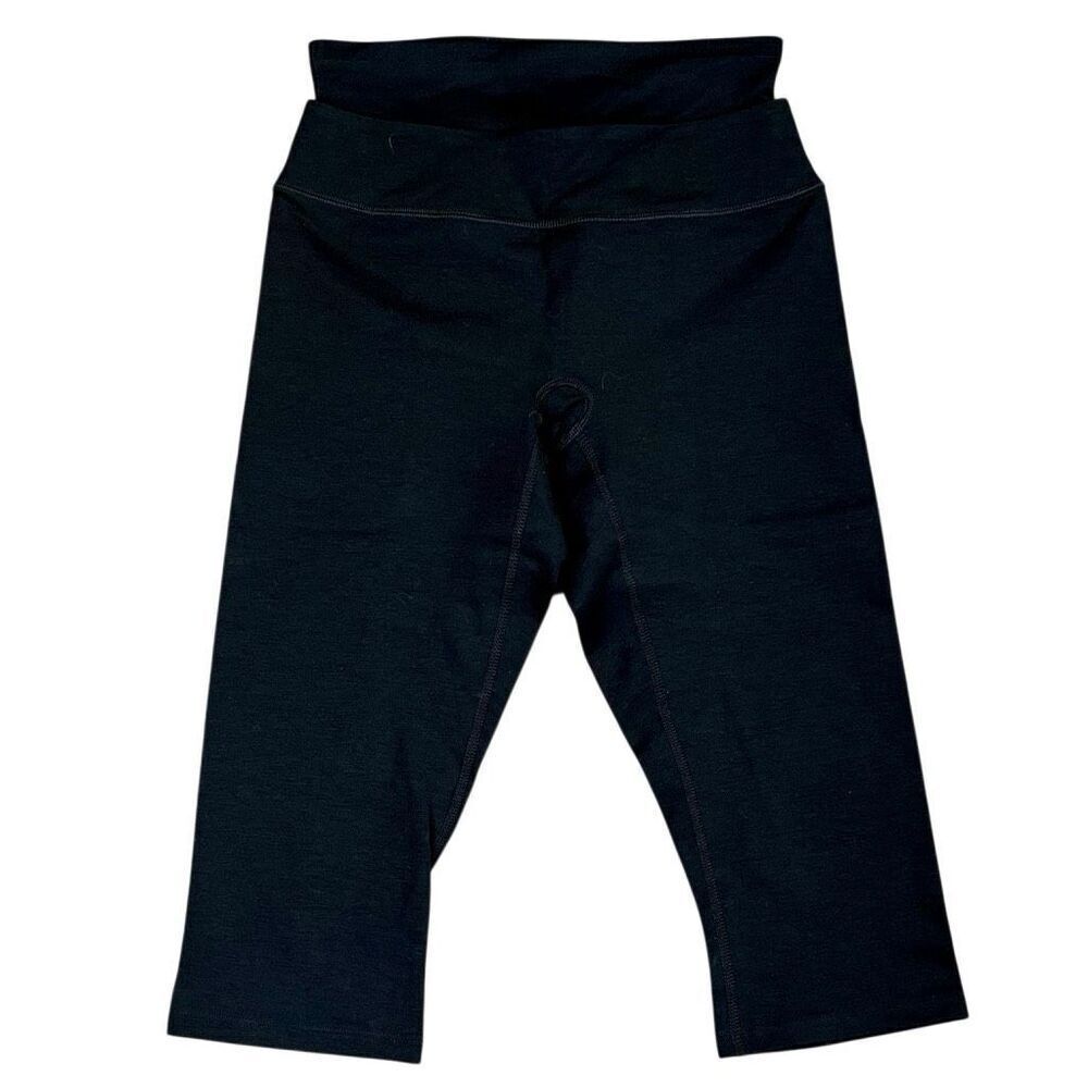 SPANX Black Body Shaping Tummy Control Stretchy Cropped Leggings Small